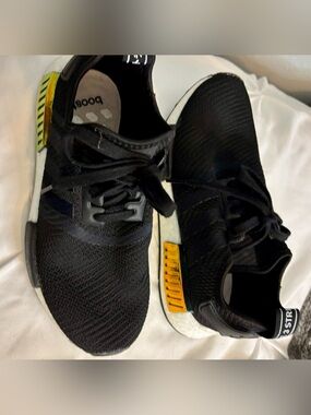 adidas Black and White NMD-style Athletic Sneakers